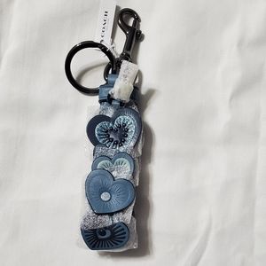 NWT Coach Heart Appliqué Charm Loop